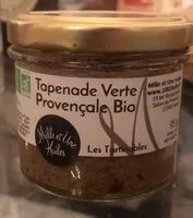 Mängden socker i Tapenade verte provençale bio