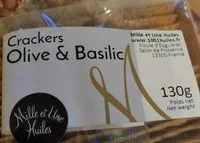 Mängden socker i Crackers Olive & Basilic