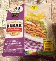 Mängden socker i Lamelles de kebab