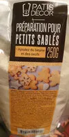 Mängden socker i Préparation pour petits sablés
