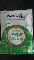 Mängden socker i Sucre de canne bio complet fondant