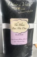 Mängden socker i Thé blanc bai mu dan