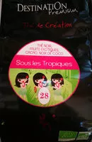 Mängden socker i thé noir fruits exotiques, cacao, noix de coco