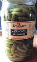 Mängden socker i Cornichons au vinaigre