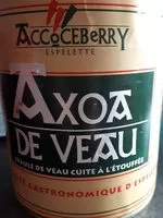 Mängden socker i Axoa de veau