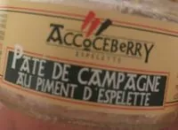 Mängden socker i Paté de campagne au piment d'espelette