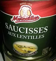Mängden socker i Saucisses aux lentilles