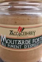 Mängden socker i moutarde forte au piment d'espelette
