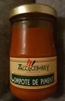 Mängden socker i Compote de piment