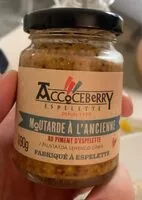 Mängden socker i Moutarde à l’ancienne au piment d’espelette