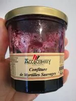 Mängden socker i Confiture de myrtilles sauvages