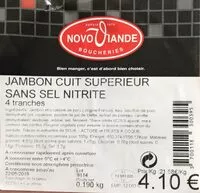 Mängden socker i Jambon cuit supérieur