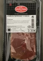 Mängden socker i Jambon Serrano 10 mois