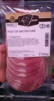 Mängden socker i Filet de bacon fume