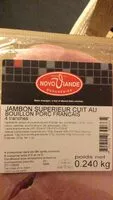 Mängden socker i Jambon superieur cuit au bouillon