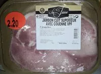 Mängden socker i Jambon cuit supérieur avec couenne VPF