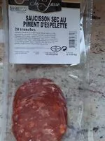 Mängden socker i Saucisson sec au piment d espelette