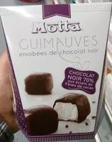 Mängden socker i Guimauves enrobées de chocolat noir