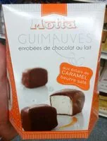 Mängden socker i Guimauves enrobées de chocolat au lait