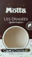 Mängden socker i Dragées coeur de chocolat  70% de cacao