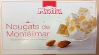 Mängden socker i Nougats de Montélimar