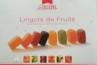 Mängden socker i Lingots de Fruits