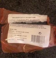 Mängden socker i Saucisson cuit a l’ail gout fume
