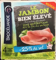 Mängden socker i Jambon Bien Élevé taux de sel réduit 4 tranches