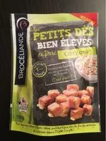 Mängden socker i Dés de porc curry coco