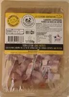 Mängden socker i Lardons supérieurs fumés au bois de hetre