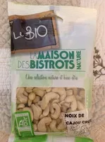 Mängden socker i Noix de cajou crues