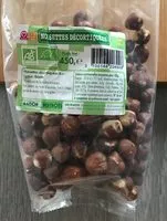 Mängden socker i Noisettes décortiquées