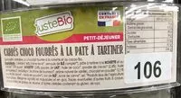 Mängden socker i Carres choco fourres a la pate a tartiner