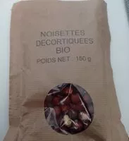 Mängden socker i Noisettes décortiquées bio