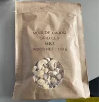 Mängden socker i Noix de cajou grillees bio