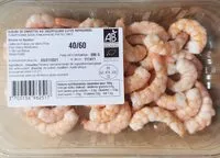 Mängden socker i Queues de crevette bio décortiquées cuites réfrigérées