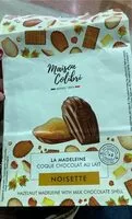 Mängden socker i La madeleine coque chocolat au lait  noisette