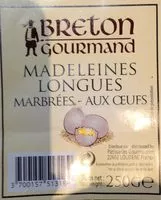 Mängden socker i Madeleines longues chocolat