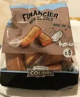 Mängden socker i Financier Noix de Coco X 8