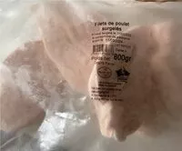 Mängden socker i Filets de poulet surgelés