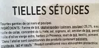 Mängden socker i Tielles setoises