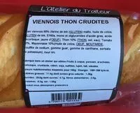 Mängden socker i Viennois thon crudités