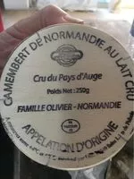 Mängden socker i Camembert de normandie au lait cru du pays d'Auge