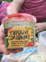 Mängden socker i Tapolive coriandre