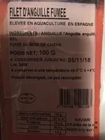 Mängden socker i Filet d'anguille fumée