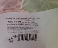 Mängden socker i Viande côtés échine congelées
