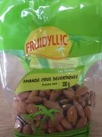 Mängden socker i Amandes crue décortiquées