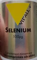 Mängden socker i Selenium 100µG - 100 Comprimés - Vitall+