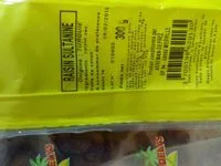 Mängden socker i Raisin sultanine