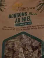 Mängden socker i Bonbons au miel bio